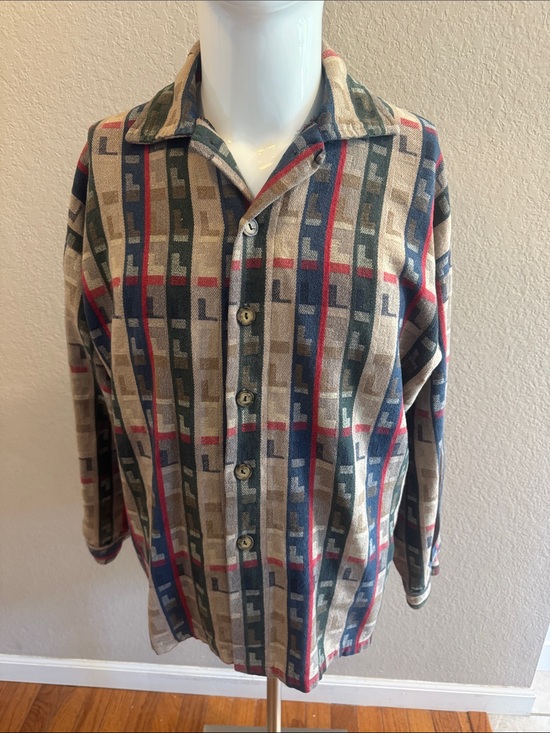 Cars Gariboldi Other - Cars Gariboldi Italia Men's Lightweight Button-Up Shirt Jacket‎ in size XL